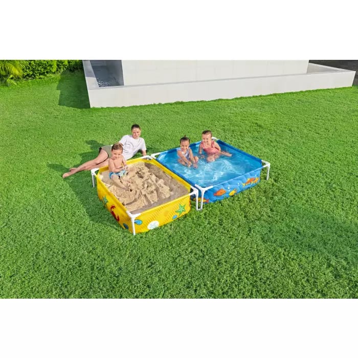 Каркасный бассейн Bestway 561CF BW, My First Pool с песочницей 213х122х30,5см, 365л+200л, от 2 лет фото 4